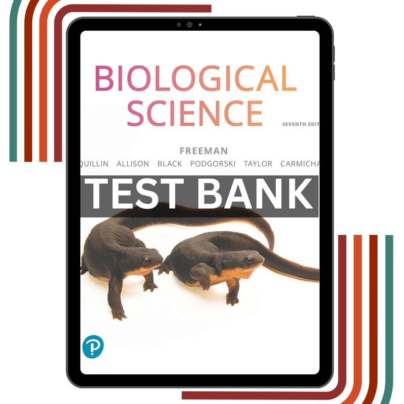 Test Bank for Biological Science 7th