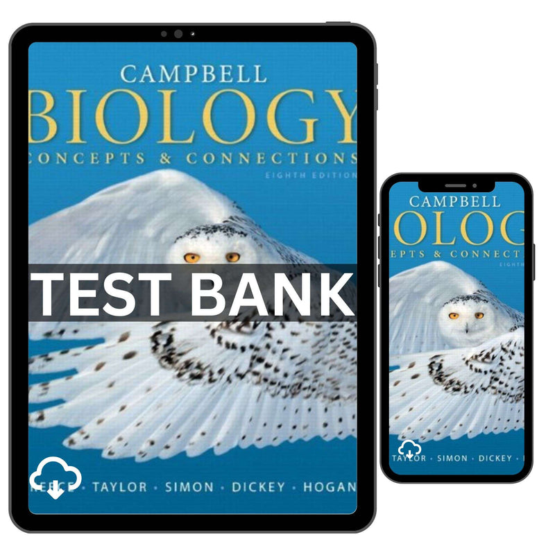Test Bank for Biology Concepts and Connections 8th