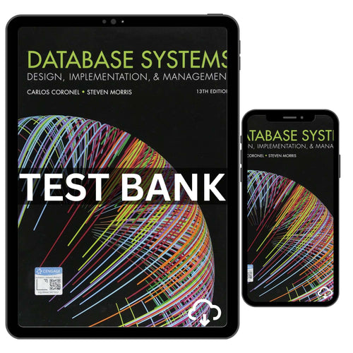 Database Systems Design Implementation & Management 13th Test Bank