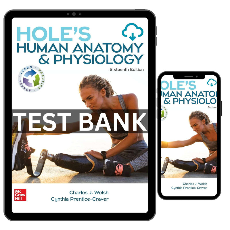 Hole's Human Anatomy & Physiology 16th Edition Test Bank