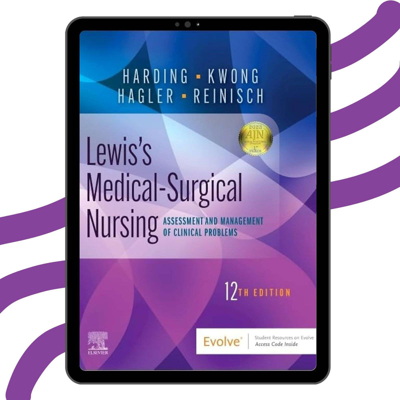 TextBook for Medical Surgical Nursing Assessment and Management of Clinical Problems, 12th