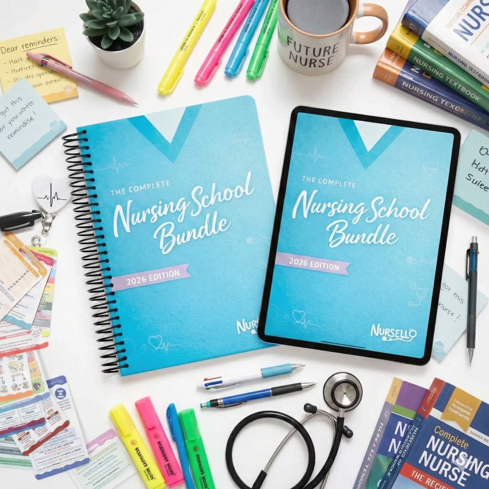 Nursing School Bundle Book 2026 By Nursello - Nursello